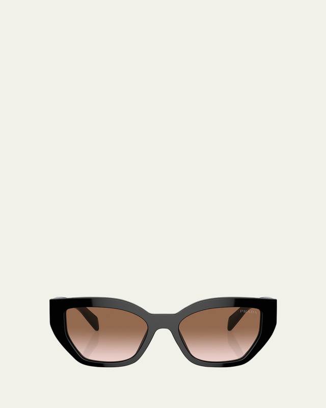 Logo Acetate Butterfly Sunglasses